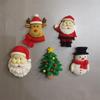 Novos adesivos de Natal para geladeira Alce Papai Noel Boneco de Neve pedra magnética quadro negro adesivos magnéticos decoração de quadro de avisos