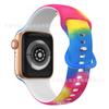 Correa de Silicona con Hebilla Mariposa para APPLE watch iwatch8/SE Correa de Silicona Estampada 8 Hebilla