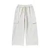 Magmans Primavera Nuevo Retro Bolsillo Grande Pantalones Deportivos Casuales para Hombre Marca de Moda Deportivos Rectos Holgados Pantalones Ck25030