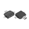 Adequado para leitor de cartão de celular cinco em um multifuncional USB 2.0 Sony Canon SLR Cartão SD Cartão de memória TF