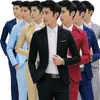 Moda Casual de Otoño para Hombre Traje de Color Sólido Traje para Adolescente Chaqueta Ajustada para Hombre Venta al por Mayor en AliExpress