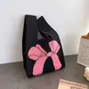 Bolso Tote Nuevo de Moda con Lindo Diseño de Animal, Bolso de Mano Versátil para Mujer, Estilo Coreano y Japonés, Bolso de Punto para Exteriores para Damas