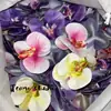 Cabeça de Flor de Orquídea Phalaenopsis Artificial, Textura de Película Impressa em 3D, Buquê Exquisito para Decoração de Casamento e Lembrança