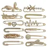 Broche para Marcar a Cintura, Conjunto Simples em Forma de Cabaça Anti-Exposição, Broche para Lenço, Broche de Pérola, Broche Elegante
