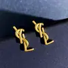 Brincos Longos com Franjas Floresta de Choupo Feminino Retrô Elegante Brincos com Letra YS Estilo Coreano Joia de Orelha
