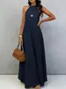 Novo Vestido Sem Mangas Liso Confortável Casual Elegante para Mulheres, Europeu e Americano, Transfronteiriço Amazon, Verão 2026