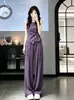 Ropa de mujer de estilo femenino y elegante, nueva, moderna y popular para el verano de 2026, traje de pantalón ancho súper elegante