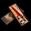 Set de pluma de inmersión de pluma retro estilo europeo, pluma de pluma de color sólido, plumín reemplazable, regalo creativo para las fiestas