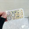 Película Protetora de Lente Prata Flash para Apple 17P/17Pm/18P/18Pm Película de Lente de Celular Transparente Personalizada Desenho Animado