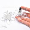 Venta al por mayor de accesorios de flores para zapatos con lazo de diamantes de imitación desmontables, hebilla decorativa, hebilla multifuncional, accesorios para bolsos de tacón alto