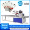 Máquina de embalagem de toalha comprimida Toalha de rosto descartável Toalha de banho Ensacamento automático Máquina de embalagem de almofada de almofada Máquina de embalagem