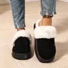 Pantuflas de algodón para mujer, nuevo estilo invierno 2026, de suela gruesa, afelpadas, para uso en interiores, antideslizantes, cálidas, adecuadas para parejas, y también disponibles para hombre