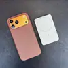Adecuado para funda de teléfono móvil Iphone18Promax, Patrón tejido de tela técnica, Succión magnética, Cubierta protectora anticaídas para Apple 16, 17