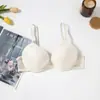 Sujetador Push-Up de Encaje Multicolor para Mujer, Cómodo Europeo y Americano, con Aros, Grueso y Delgado
