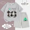 Conjunto de shorts de manga corta Delta Force para niños, atuendo de dos piezas de verano holgado para niños