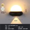 Lámpara de pared impermeable lámpara de pared led dormitorio sala de estar pasillo lámpara de pared platillo volador semicircular cónico acrílico lámpara de pared exterior