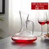 Vaso de cristal con un dispensador de vaso de vino Decantador botella de vino con asa
