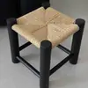 Banqueta Baixa Retrô de Rattan Madeira Maciça Banqueta para Trocar Sapatos Simples Moderna Universal Doméstica Assento Banqueta de Alto Valor Estilo Batata Doce Pequena
