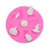 Herramientas para hornear DIY, molde de silicona para pastel de fondant, galleta y crema con forma de sombrero de calabaza de Halloween