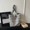 Bolso cruzado informal de gran capacidad estilo coreano para mujer, nuevo bolso tote estilo étnico 2026, bolsa grande de lona simple