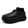 Zapatos de algodón para otoño e invierno para parejas, nuevos zapatos de algodón con plataforma para aumentar la altura, zapatillas de algodón con suela gruesa, resistentes al agua, antideslizantes, cálidas, con talón de bolsa