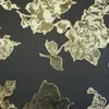 Verano Tejido Hilo Dorado y Plateado Ramas de Flores Cortadas Tela Jacquard Ropa de Niños Vestido de Mujer Tela para Equipaje