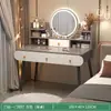 Tocador moderno para dormitorio, tocador pequeño integrado simple para espacios reducidos, nuevo modelo 2025 escritorio de maquillaje