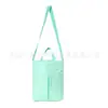 Verde Menta Amigo do Meio Ambiente Texturizado Papel Dupont Bolsa de Mão para Estudante Impermeável Tyvek Bolsa Transversal Bolsa de Mensageiro Bolsa Tote
