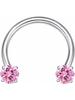 Anillo de Septum de Titanio F136 Zirconio de Venta Caliente Europeo y Americano Anillo de Nariz Roscado Anillo Abierto Joyería para Piercing