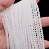 Contas de Vidro Redondas Coloridas Sólidas Transparentes 3-8mm DIY Não Desbota Acessórios para Joias Artesanais Feitas à Mão Colar Pulseira