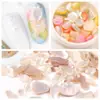Estilo Japonés Colorido Perla Asimétrica Piedra de Concha Fragmentos de Abulón Decoraciones para Uñas Accesorios de Arte de Uñas Piezas de Concha