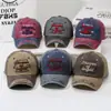 Gorra de béisbol retro lavada con bordado, gorra de pico desgastada de nuevo estilo, sombrero para el sol para exteriores, moderno y versátil, a la moda