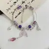 Pulseira de Contas Explosiva Cauda de Peixe Ins Simples Versátil Doce para Meninas Pulseira de Vidro Atacado Barraca de Ponto Turístico
