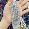 Erwei Joias 5A Morganita Natural Colorida Contas Soltas Produtos Semi-Acabados Atacado DIY Acessórios de Joias de Jade com Contas de Morganita