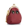 Nuevo monedero creativo de cuero genuino, un minibolso de nicho y elegante, bolsa con clip de almacenamiento estilo japonés, monedero portátil