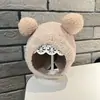 Touca de Bebê Primavera e Outono Algodão Proteção de Orelhas Touca Fetal Touca de Inverno para Bebê Fofa Super Adorável Bebê Estilo Coreano Touca de Puxar