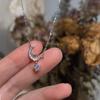 Aço Titânio Moda Colar Estrela Lua com Diamantes Estilo Levemente Luxuoso Feminino Design de Nicho Corrente para Clavícula de Celebridade da Internet Acessórios Personalizados