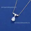 Colar Trendy Estilo Coreano com Zircônia em Gota d'Água e Temperamento Suave, Estilo Minimalista e Etéreo, Perfeito para Amigas, Corrente de Clavícula