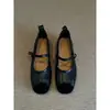 Súper suaves~ Zapatos planos de ballet para mujer estilo vintage francés, zapatos de noche poco profundos de suela blanda, zapatos Mary Jane