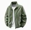 Chaqueta Versátil para Hombre Primavera y Otoño 2025 Nueva Ropa Exterior con Cuello Alto Chaqueta Abrigo para Hombre de Mediana Edad y Joven Top Holgado