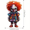Pingente de Personagem Clássico de Terror de Halloween Cruz de Acrílico Ornamento para Pendurar no Carro Produto Novo Decoração Plana para Interior de Carro