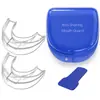 Aparelho Dental Estilo Protetor Bucal Conjunto de Três Peças Venda Direta de Fábrica Protetores Bucais Termoplásticos Unissex Anti-Rangido Físico Aparelho Dental de Silicone