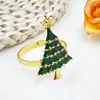 Porta Servilletas Navideños de Árbol de Navidad de Venta Caliente Transfronteriza, Varios Tipos de Porta Servilletas de Árbol de Navidad, Anillos para Servilletas, Anillos de Tela, Venta al por Mayor de Fabricantes