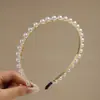 Faixa de cabelo de pérolas para meninas, acessório de cabelo que não aperta, estilo de fada, tiara de princesa de luxo, faixa de cabelo de bebê, presilha de cabelo