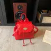 Mini Mochila Dulce de Lunares para Mujer, Disponible en Múltiples Colores, con Diseño de Cierre de Cordón, Estilo Juvenil, Mochila Pequeña para Llevar en la Mano o Cruzada
