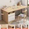 Mesa de Computador, Mesa de Estudo Doméstica para Desktop, Conjunto de Mesa e Cadeira para Estudo de Estudante, Penteadeira para Quarto de Menina, Mesa de Escritório Simples