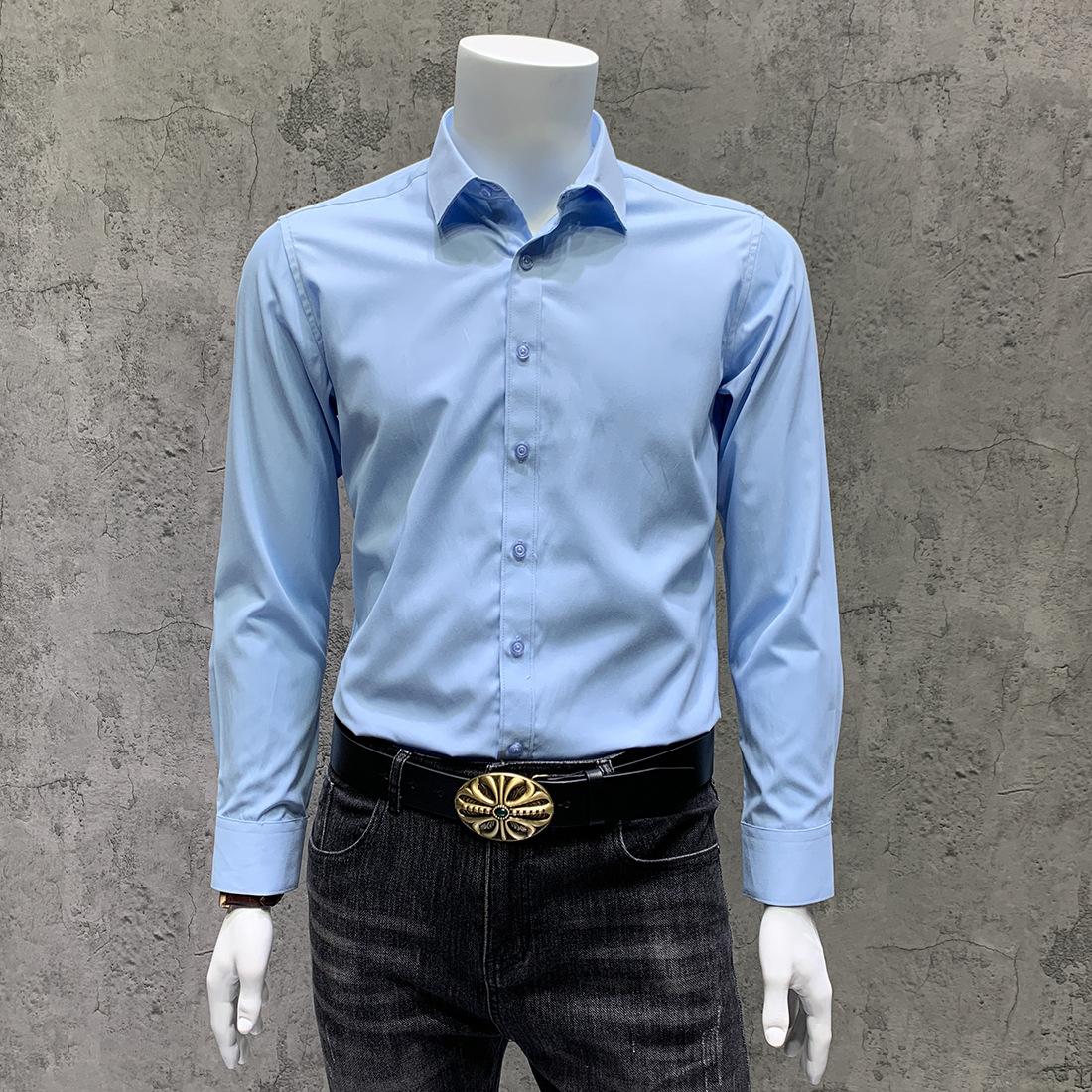 NS101纯色长袖衬衫 浅蓝色 (12).JPG
