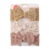 3 Peças Estilo Europeu e Americano Bebê Primavera e Verão Novo Fofo Conjunto Combinado DIY de Faixas de Cabelo com Laço para Crianças Lenço de Cabeça para Bebê