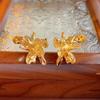 Aretes de Diamantes Vintage Medievales Elegantes Aretes Estilo Corte de Moda Aretes Colgantes Aretes de Lujo Ligero de Alta Gama