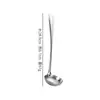 Colher de Sopa de Aço Inoxidável 8cm Filtro para Fondue Cozinha Hotel Restaurante Escorredor Comercial Cabo Longo Lote de Colheres para Fondue